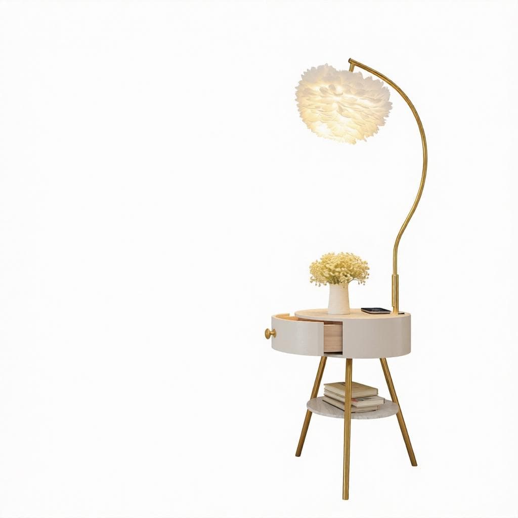 Elenyn | Integrated Shelf Floor Lamp - Modern Floor Lamp | HomeCartel Philippines