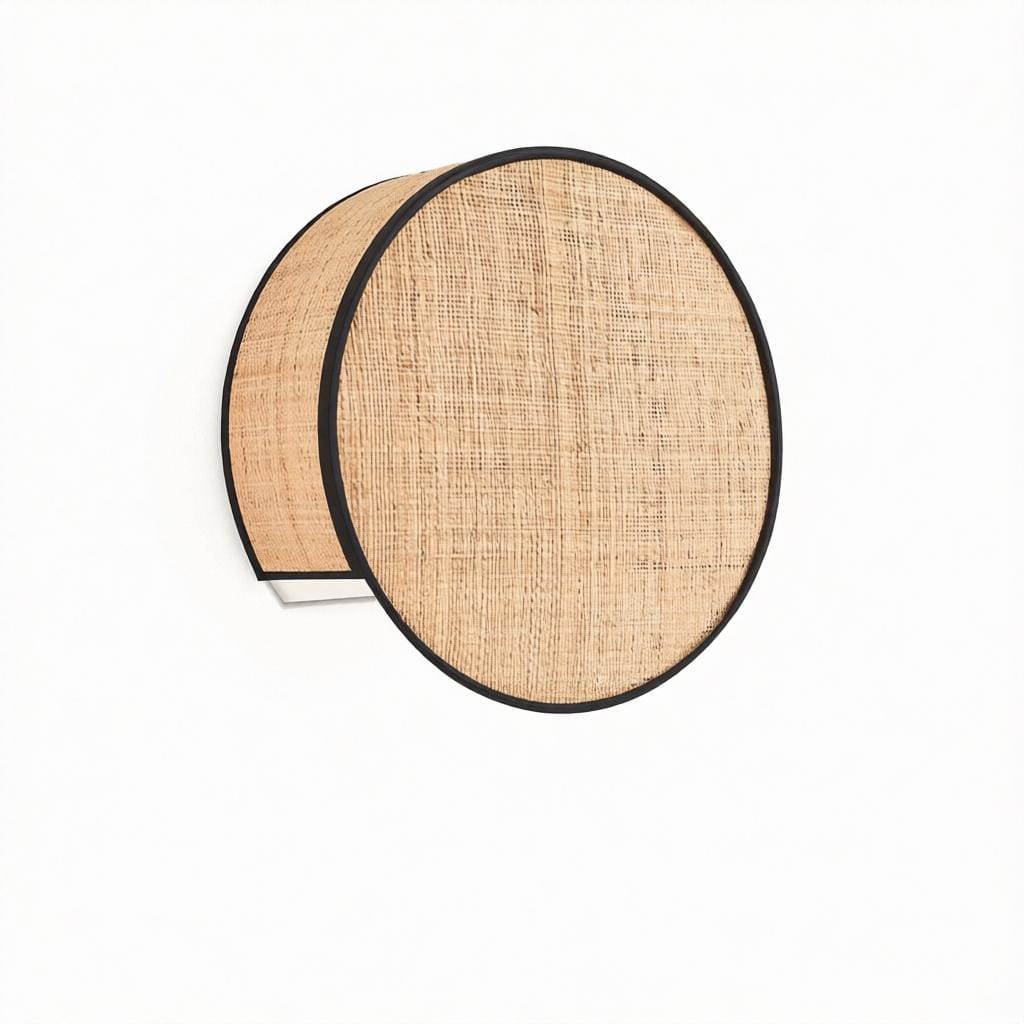 Elunor | Rattan Wall Light - Detail View #2 | HomeCartel