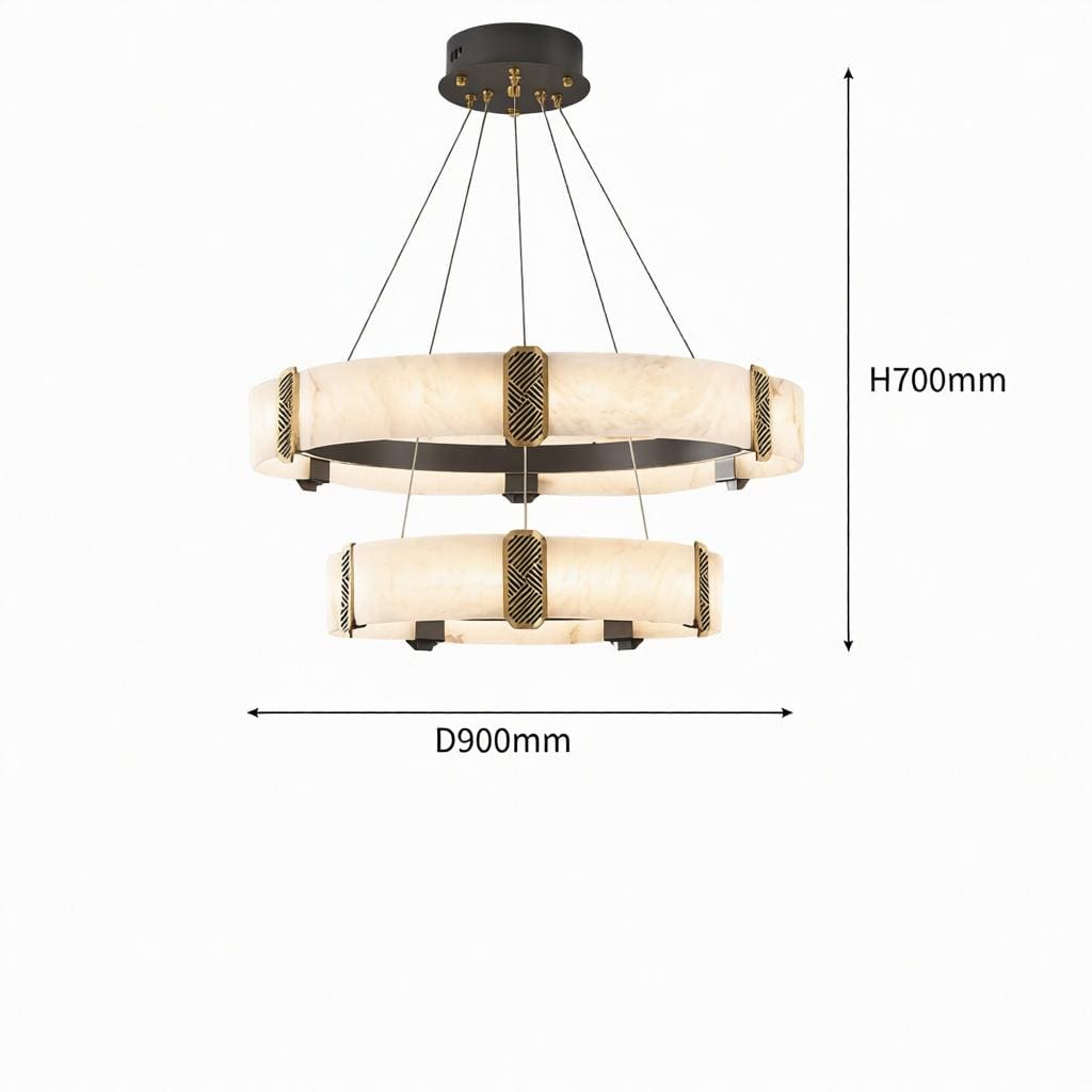 Quelthilessa B | Alabaster Chandelier - Detail View #5 | HomeCartel