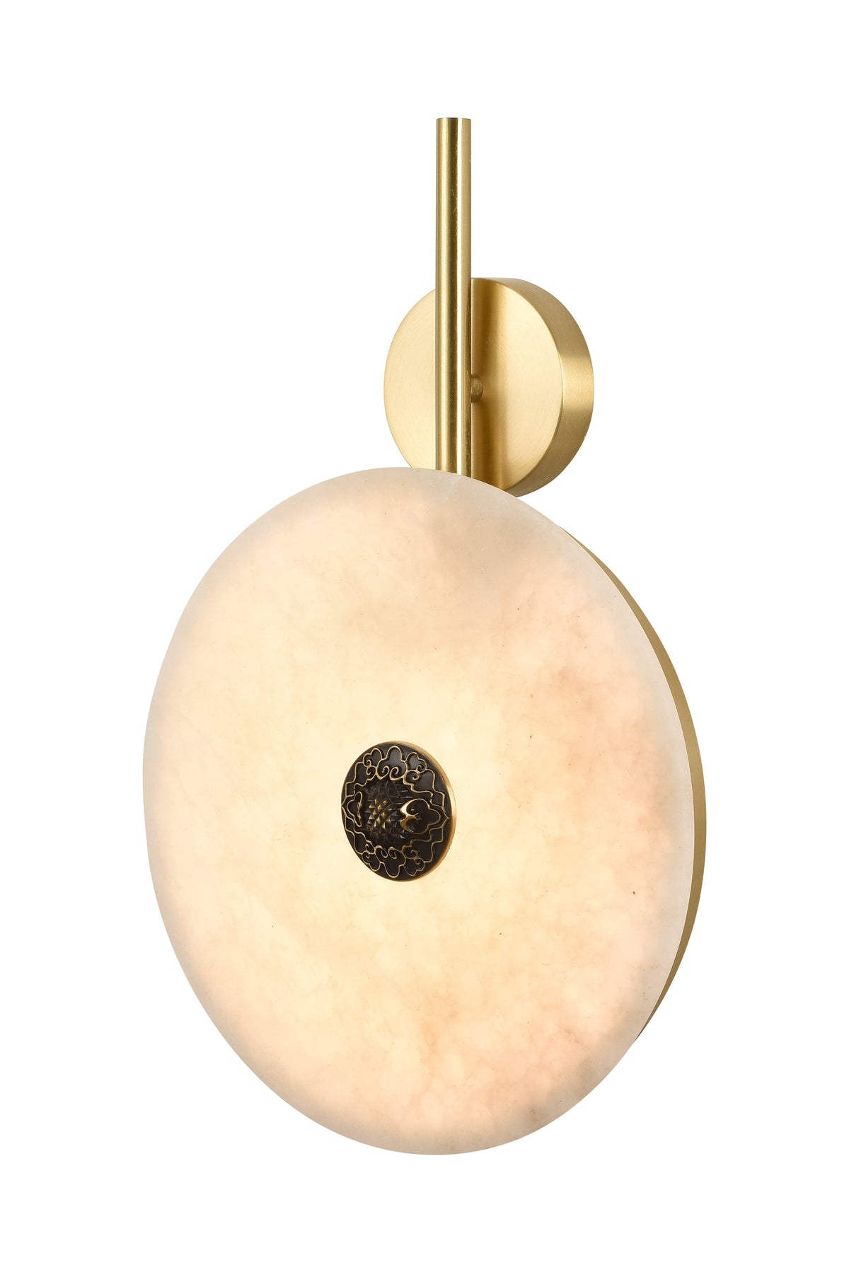 Nyra Une | Alabaster Wall Light - Detail View #2 | HomeCartel
