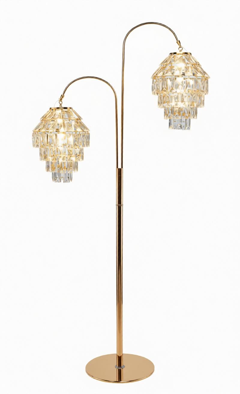 Oalythor I Crystal Floor Lamp - Detail View #2 | HomeCartel
