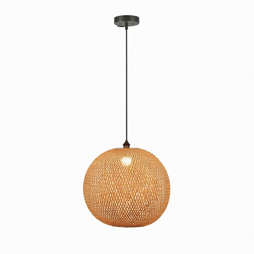 Lunastra 1 | Rattan Pendant Light - Detail View #6 | HomeCartel