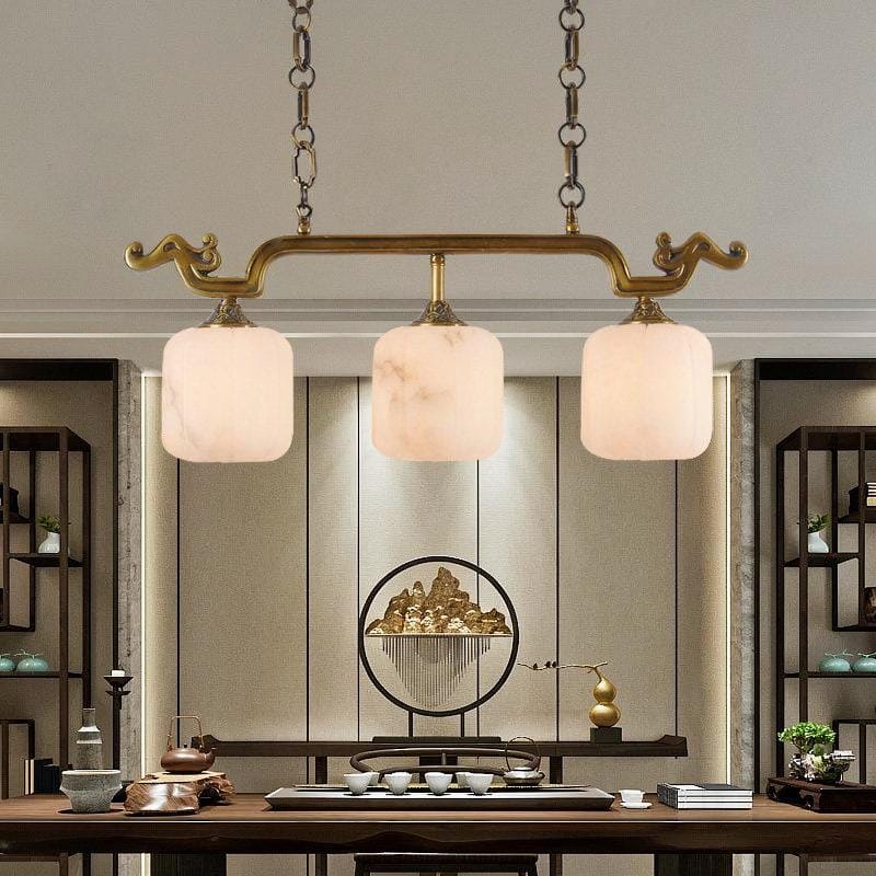 Valmyriel | Alabaster Linear Chandelier - Detail View #3 | HomeCartel