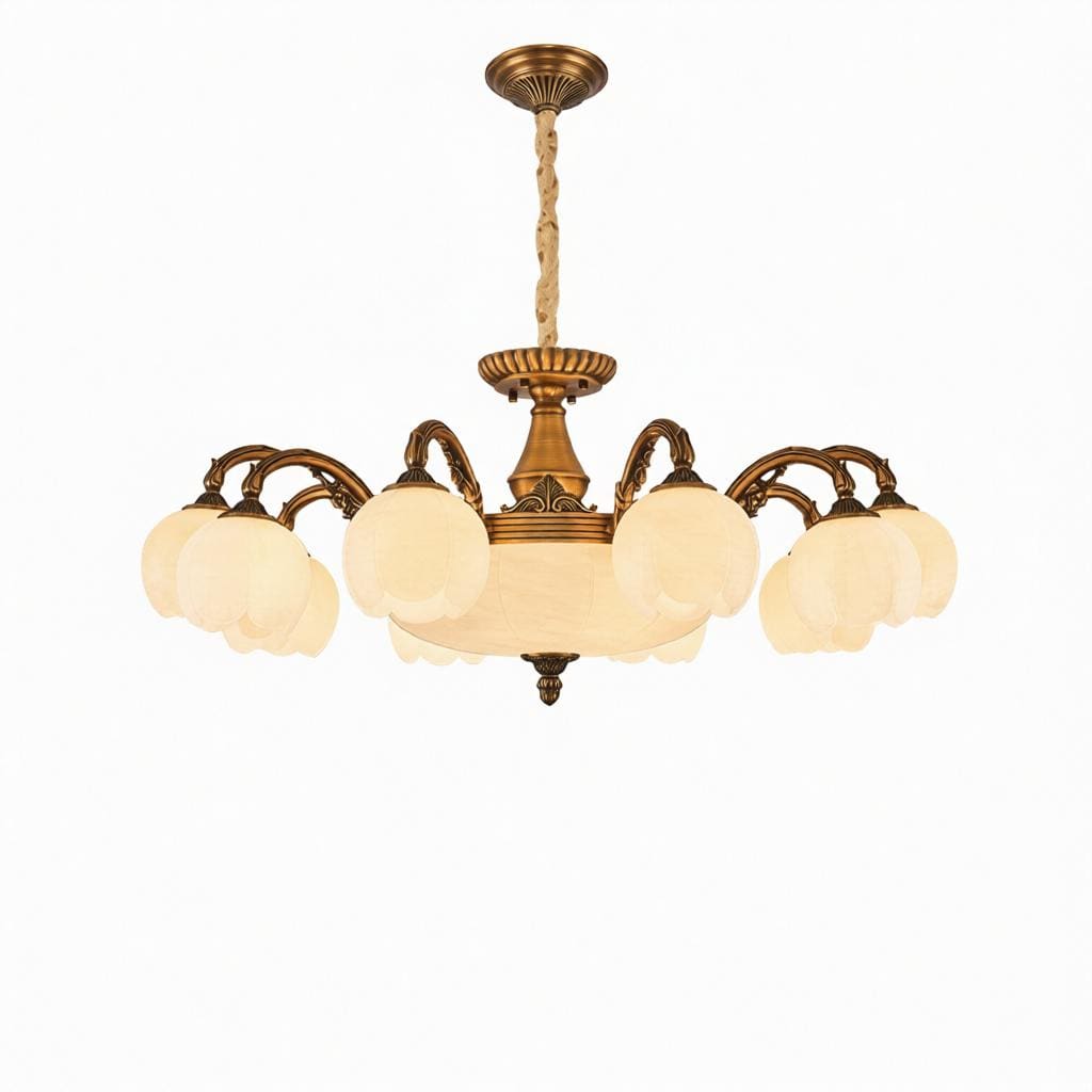 Vallithor | Alabaster Chandelier - Detail View #4 | HomeCartel