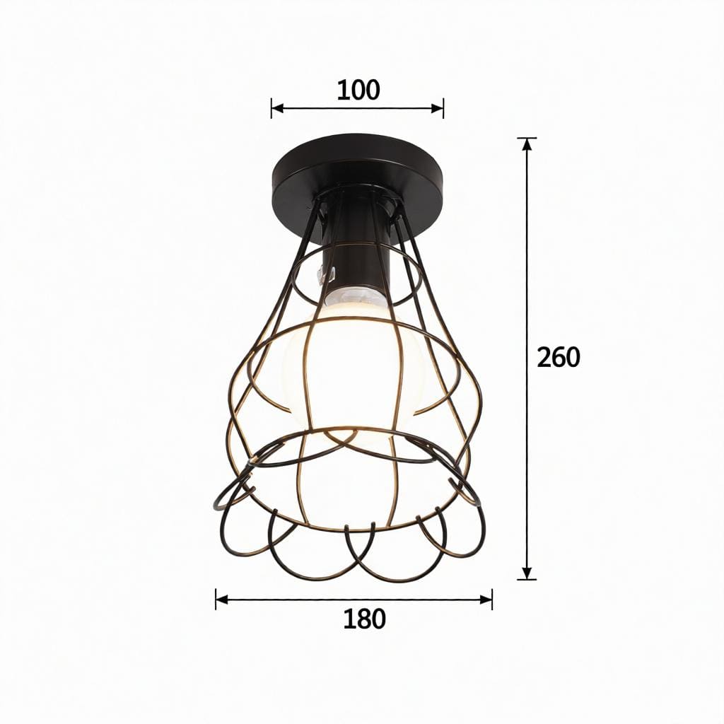 Paelindora | Semi Flush Mounted Light - Detail View #7 | HomeCartel