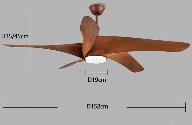 Chazrik | Lighted Ceiling Fan - Detail View #3 | HomeCartel