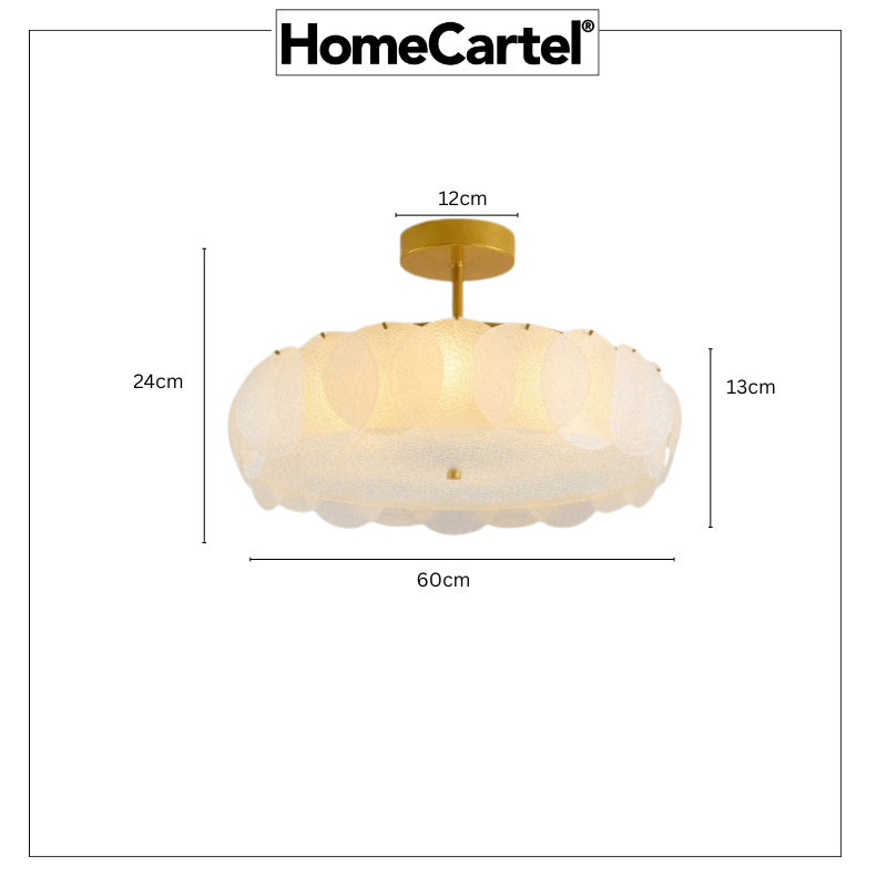 Raja Une | Semi Flush Mounted Light - Home Cartel ®