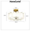 Raja Deux | Semi Flush Mounted Light