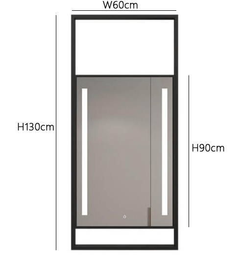 Detroit | Lighted Mirror - Detail View #4 | HomeCartel