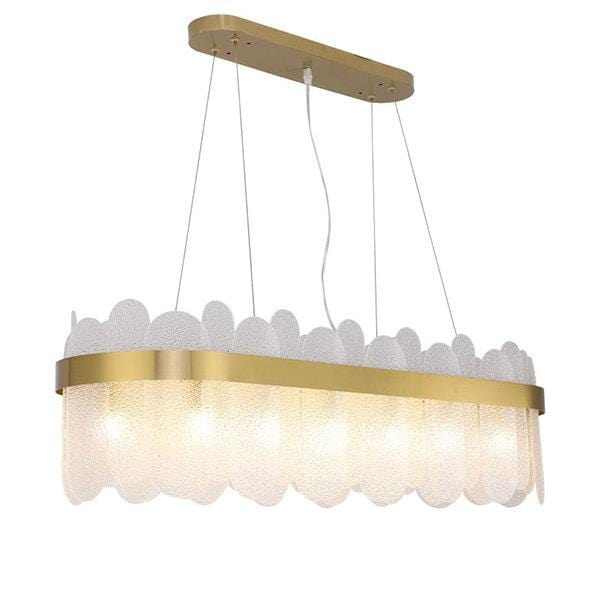 Soeren 100 | Luxe Glass Chandelier with Brass Detail - Home Cartel ®