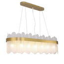 Soeren 100 | Luxe Glass Chandelier with Brass Detail