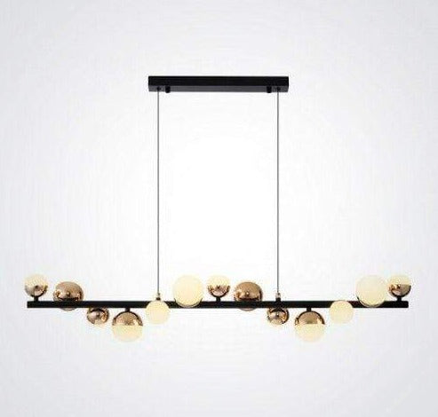 Iver 150 | Metal Finish with Glass Chandelier - Home Cartel ®