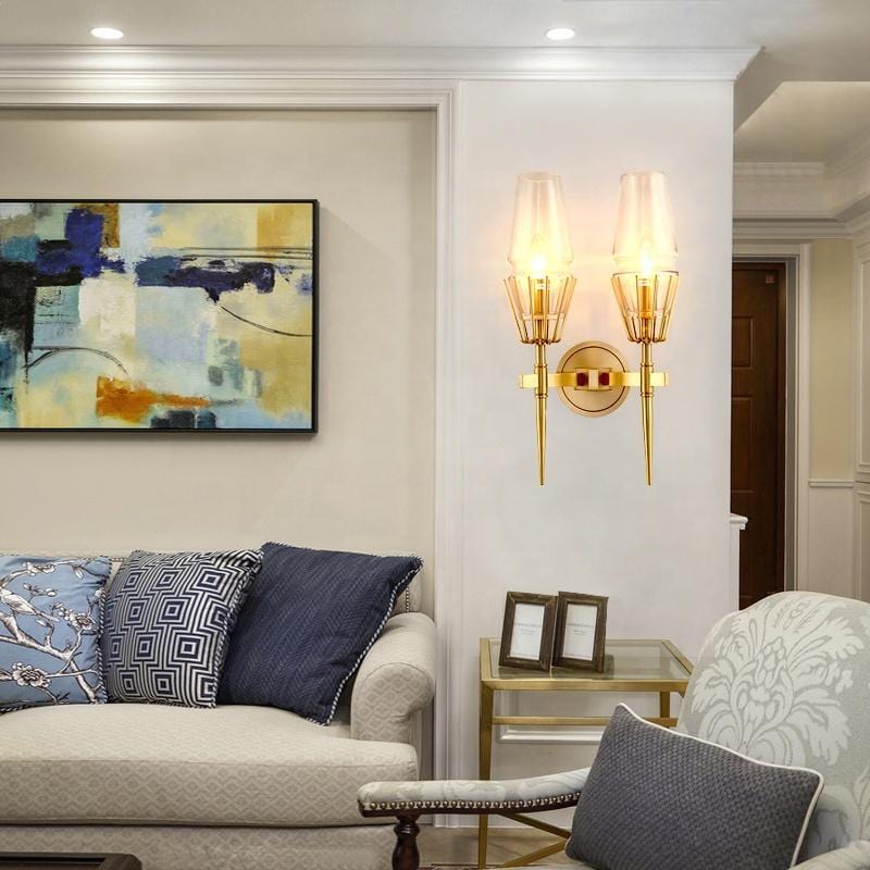 Lyon 2 | Luxxe Glass Wall Sconce - Home Cartel ®