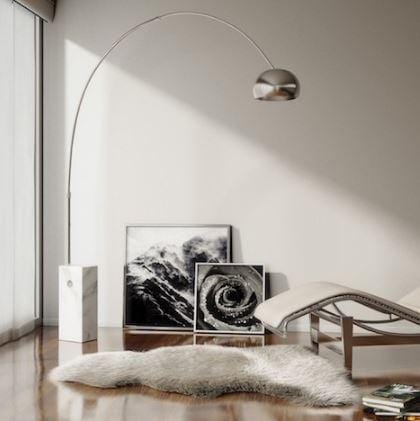 Amaya | Modern Floor Lamp with Marble Base - Home Cartel ®
