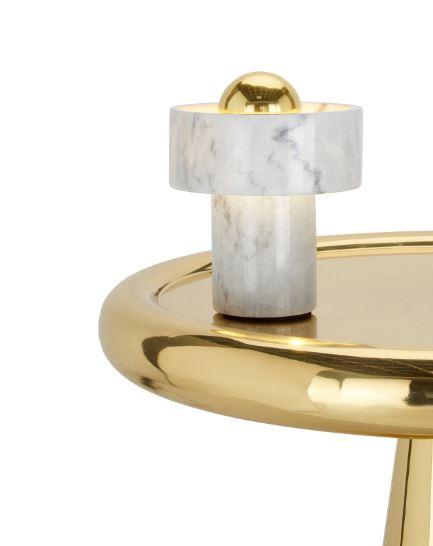 Carrara Une | Marble Table Lamp - Detail View #2 | HomeCartel