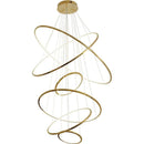 Interstellar 6 | Titanium Gold Modern LED Ring Chandelier