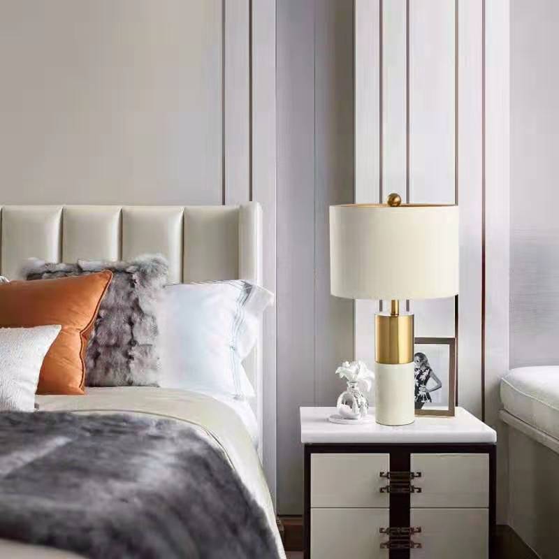 Aaren | Gold x Marble Base Table Lamp - Home Cartel ®
