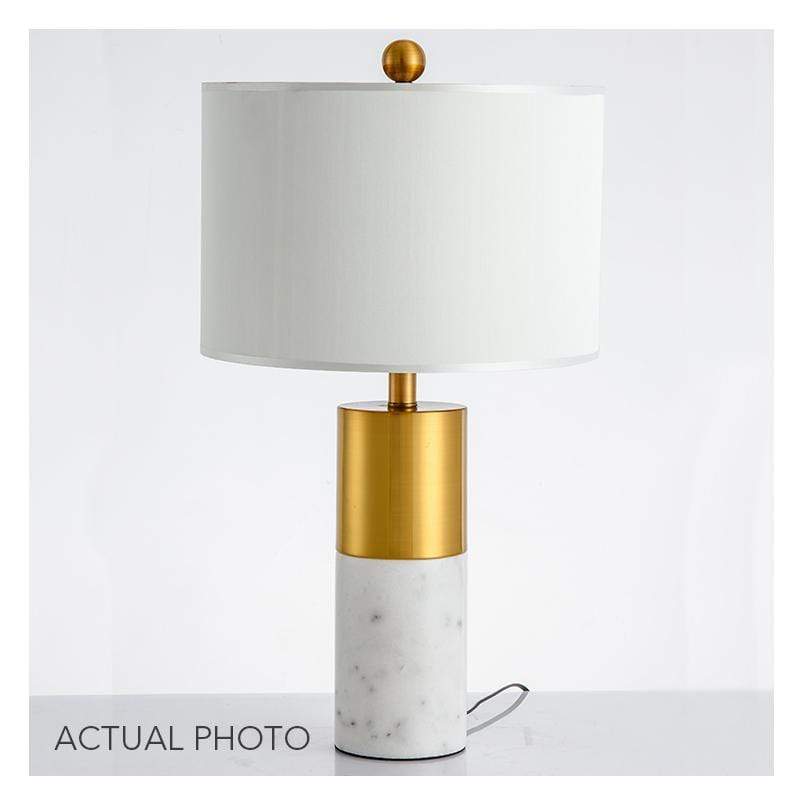 Aaren | Gold x Marble Base Table Lamp - Home Cartel ®
