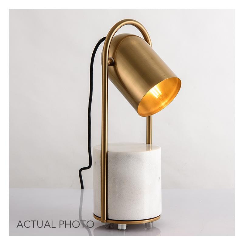 Bowery | Modern Table Lamp with Marble Base - Home Cartel ®