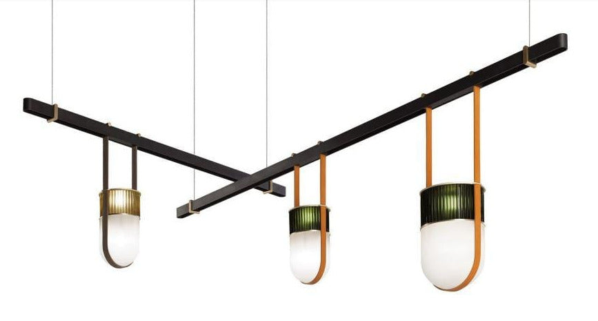 Faro Deux | Modern Glass Chandelier - Home Cartel ®