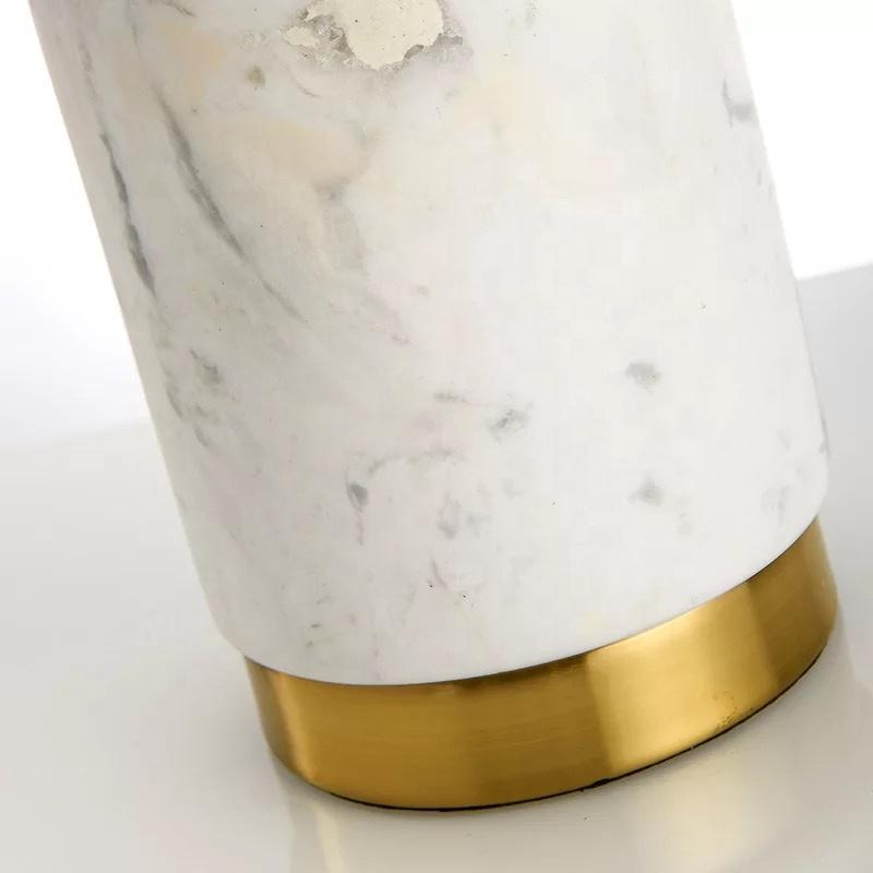 Amoura | Marble Table Lamp with Shade - Home Cartel ®