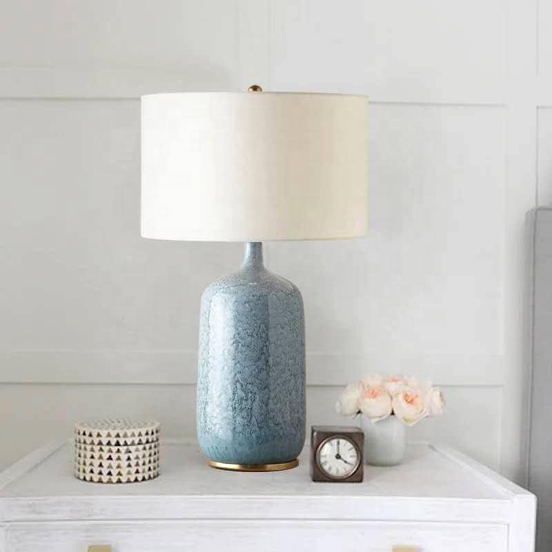 Rayon | Ceramic Table Lamp with Shade - Home Cartel ®