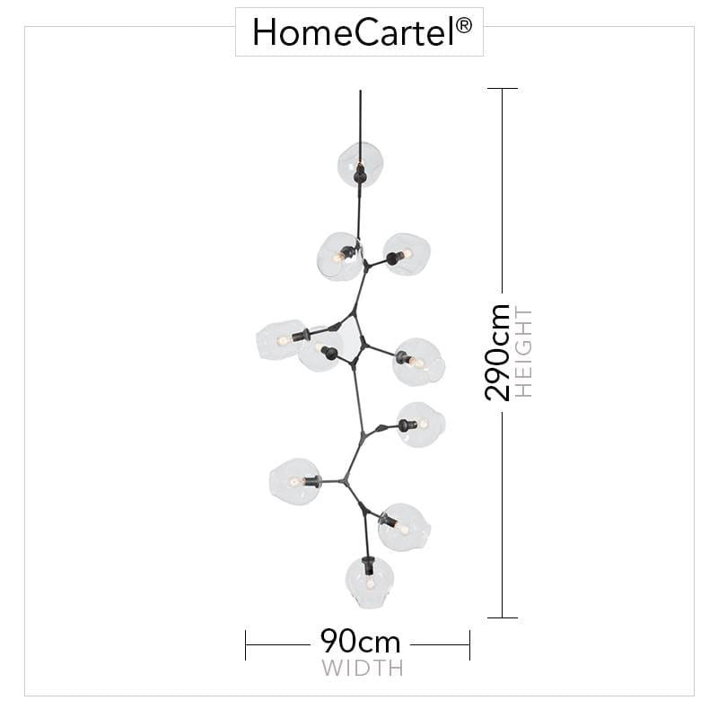 Vanja 11 | Clear Glass Luxe Chandelier - Home Cartel ®