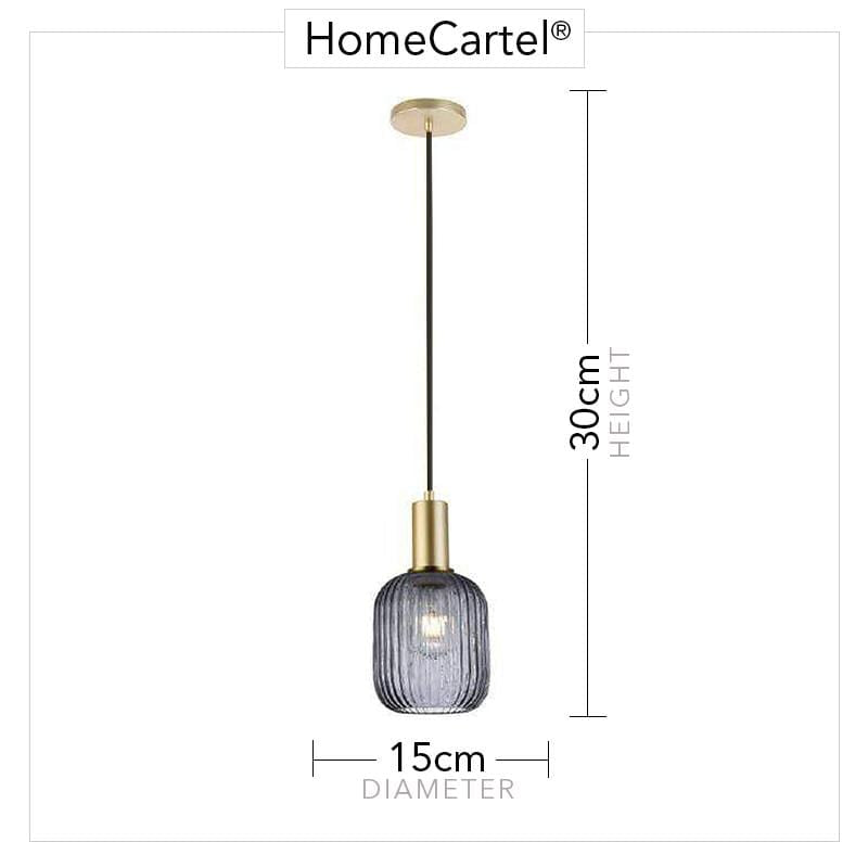 Layla | Smoked Glass Pendant Light - Home Cartel ®