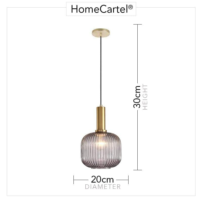 Layla 2 | Smoked Glass Pendant Light - Home Cartel ®