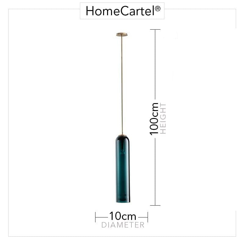 Agneta Une | Colored Glass Modern Pendant Light - Home Cartel ®