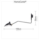 Hagar Black | Mid-Century Wall Sconce - Home Cartel ®