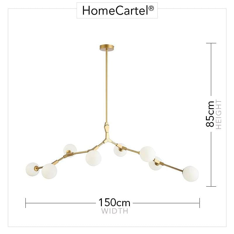 Odda | Modern Brass Chandelier - Home Cartel ®