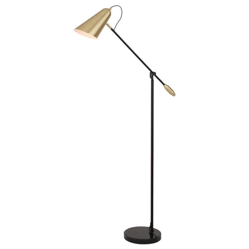 Somerild Deux | Modern Marble Base Floor Lamp - Home Cartel ®