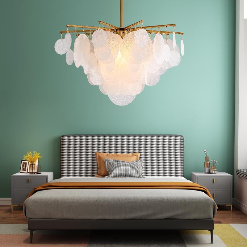 Astrid | Round (Acrylic Glass) Fringe Chandelier - Home Cartel ®