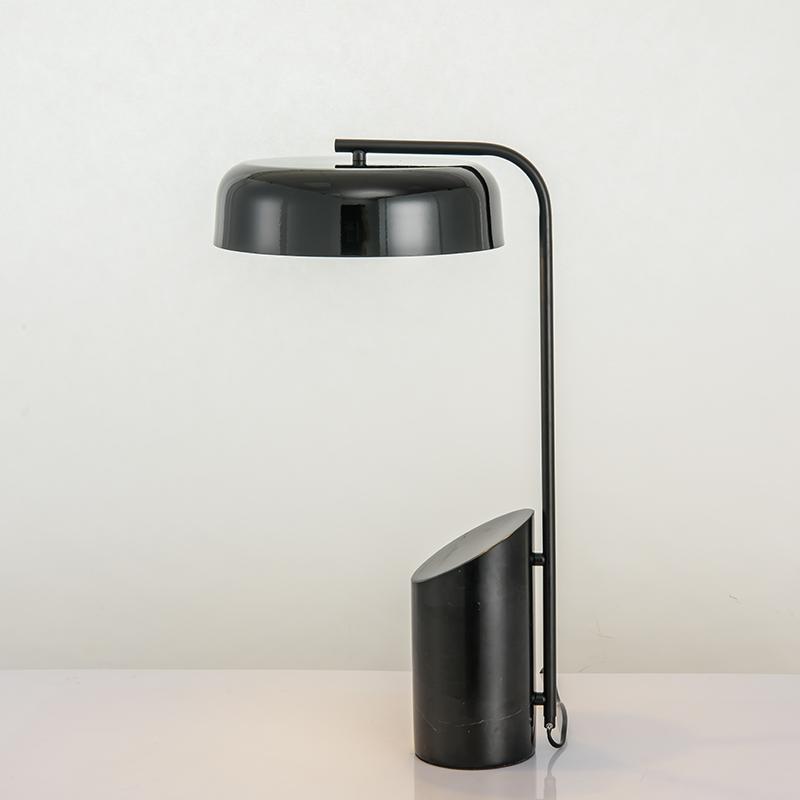 Jokull | Marble Base with Metal Shade Table Lamp - Home Cartel ®