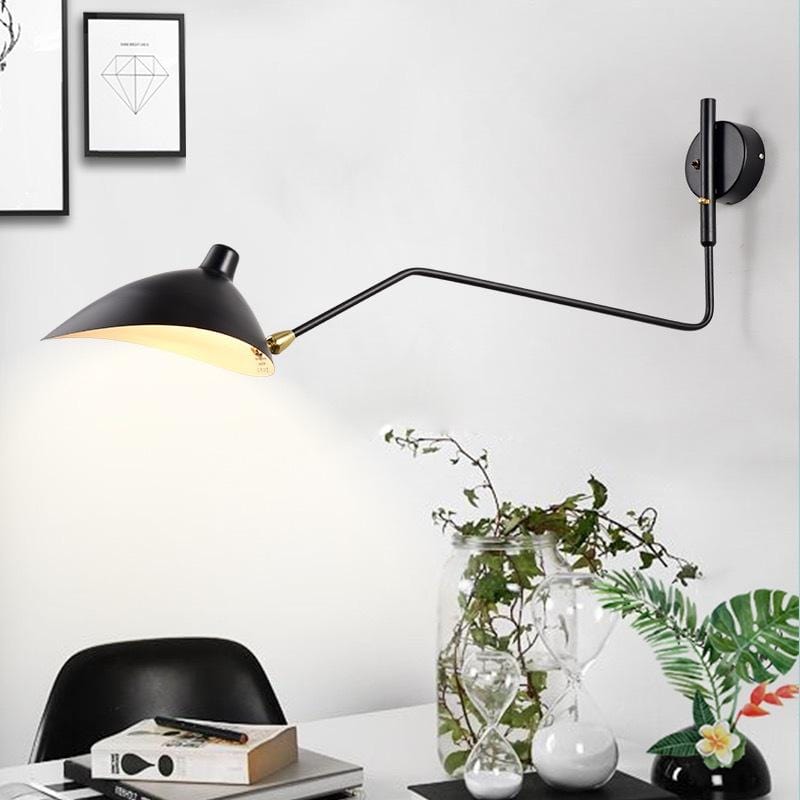 Hagar Black | Mid-Century Wall Sconce - Home Cartel ®