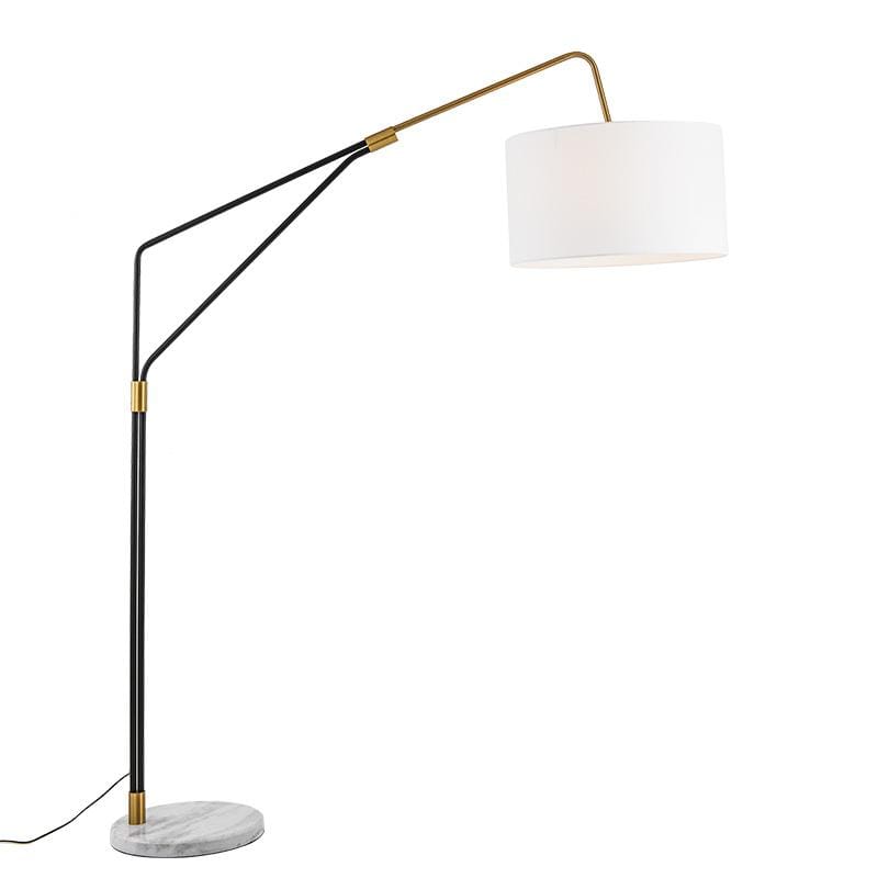 Signy | Modern Shade with Marble Base Floor Lamp