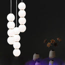 Iris Trois B | Glass Sphere with Gold Details Clustered Pendant Light