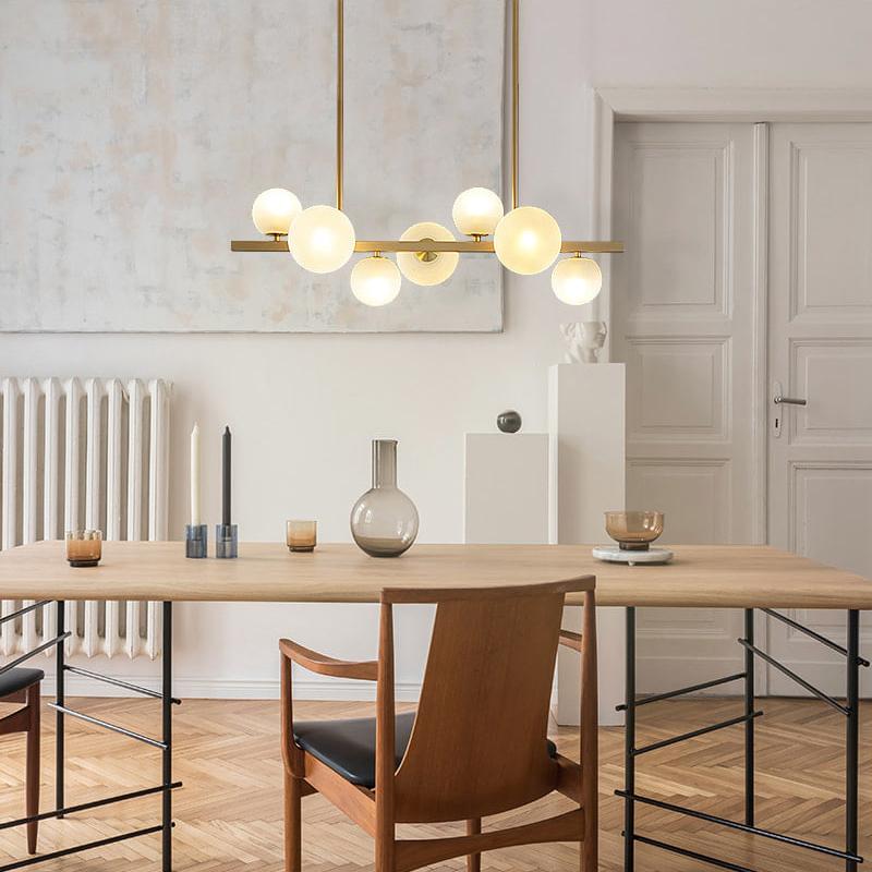 Mina 7 | Brass Modern Chandelier - Home Cartel ®