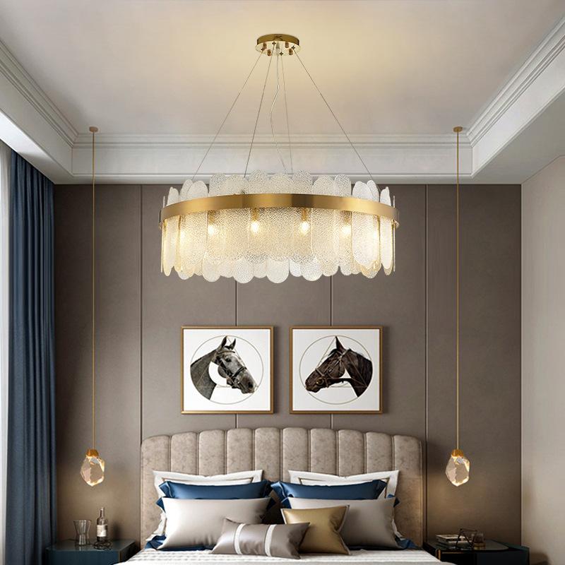Soeren | Luxe White Glass Chandelier with Brass Detail - Home Cartel ®