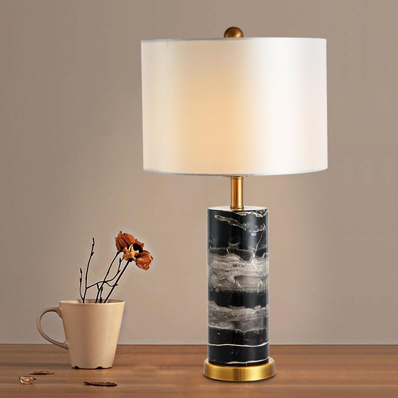 Aaren Deux | Marble Base Shade Table Lamp - Home Cartel ®