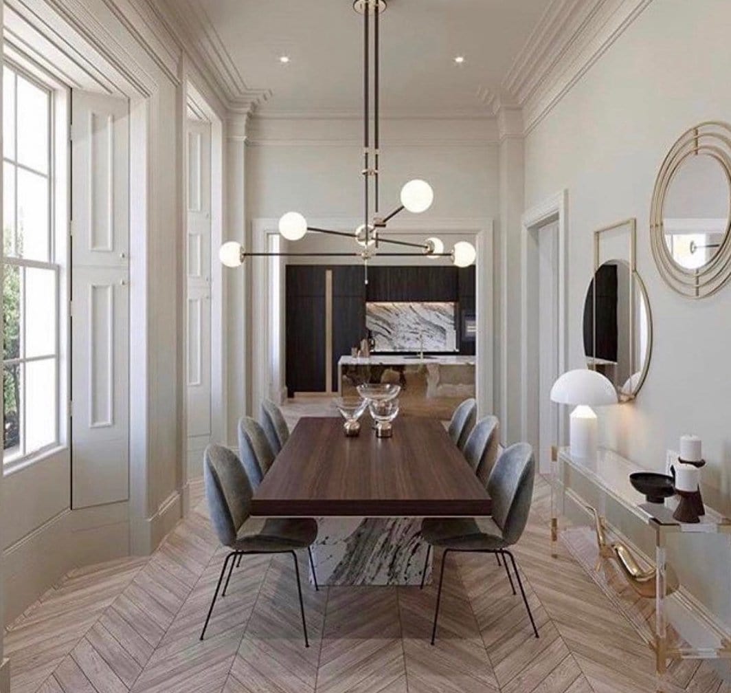 Nola 6 | Black w/ Frosted Glass Balls Modern Chandelier - Home Cartel ®