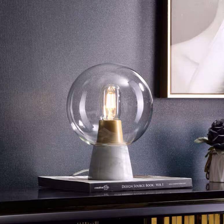 Ulrika | Marble & Glass Table Lamp - Home Cartel ®