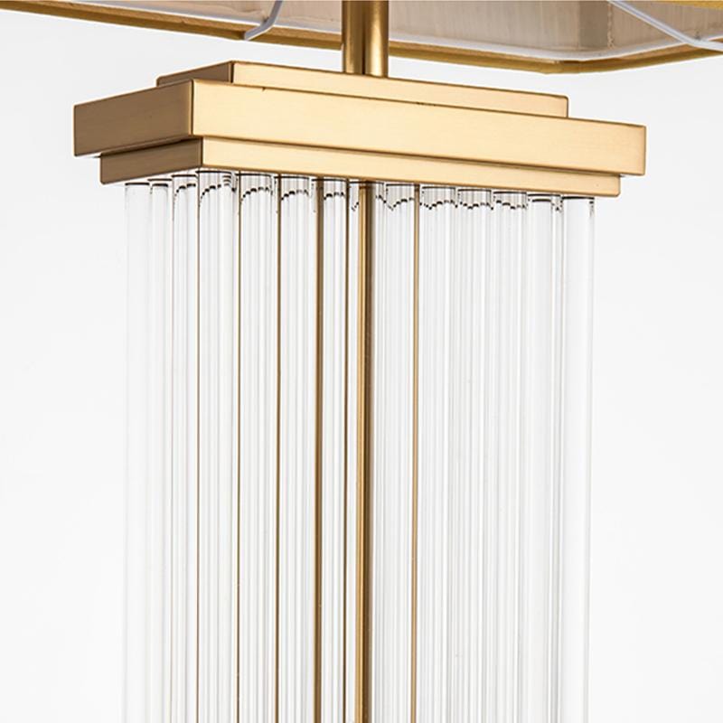 Lelle | Fluted Glass Base Table Lamp - Home Cartel ®