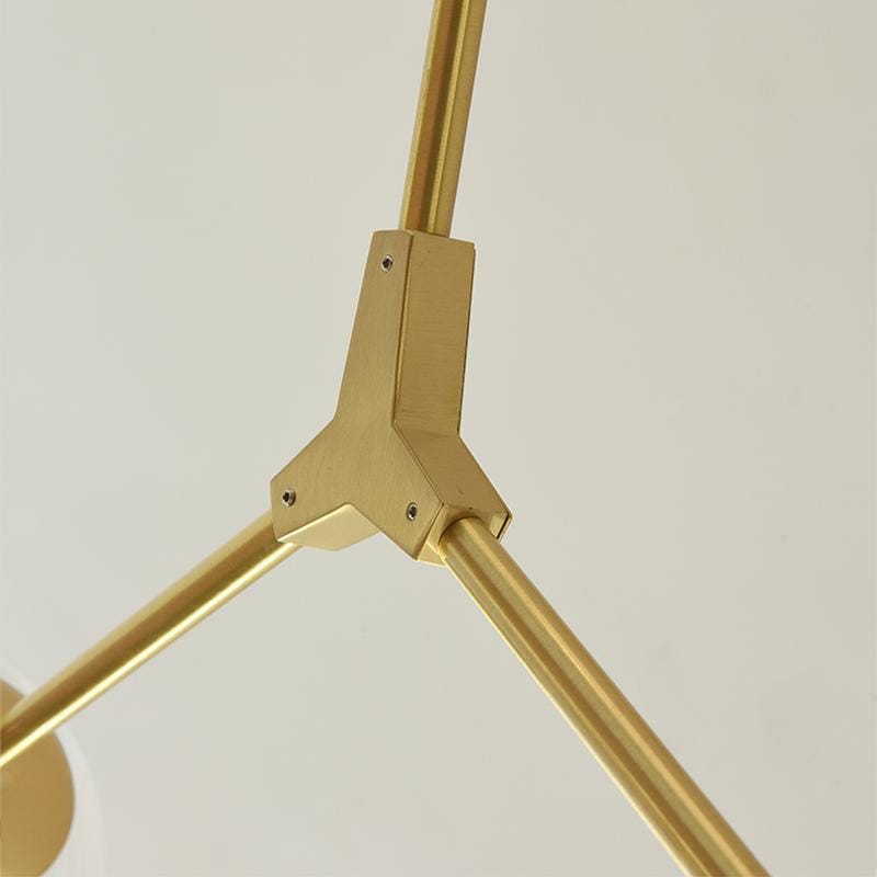 Vanja 7 A | Gold w/ Clear Glass Luxe Chandelier - Home Cartel ®