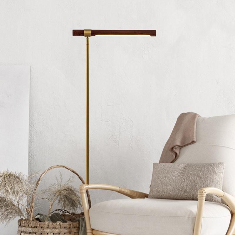 Halden | Wooden Finish Modern Floor Lamp - Home Cartel ®