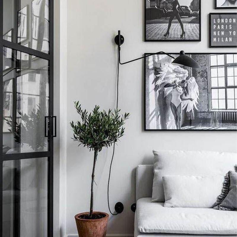 Hagar Black | Mid-Century Wall Sconce - Home Cartel ®