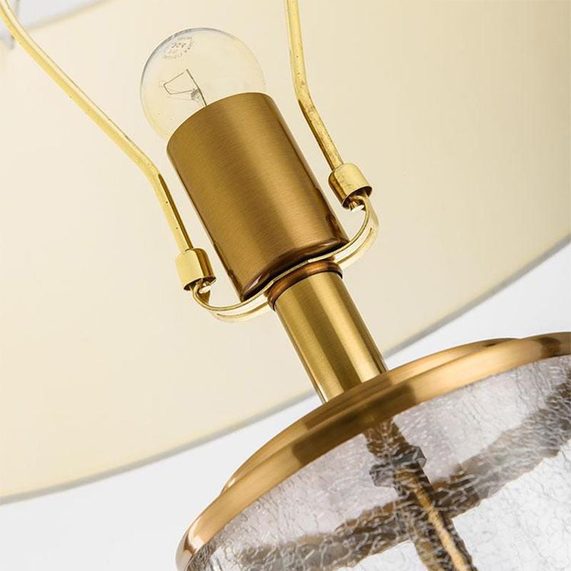 Ottilia | Hammered Glass Base Table Lamp - Home Cartel ®