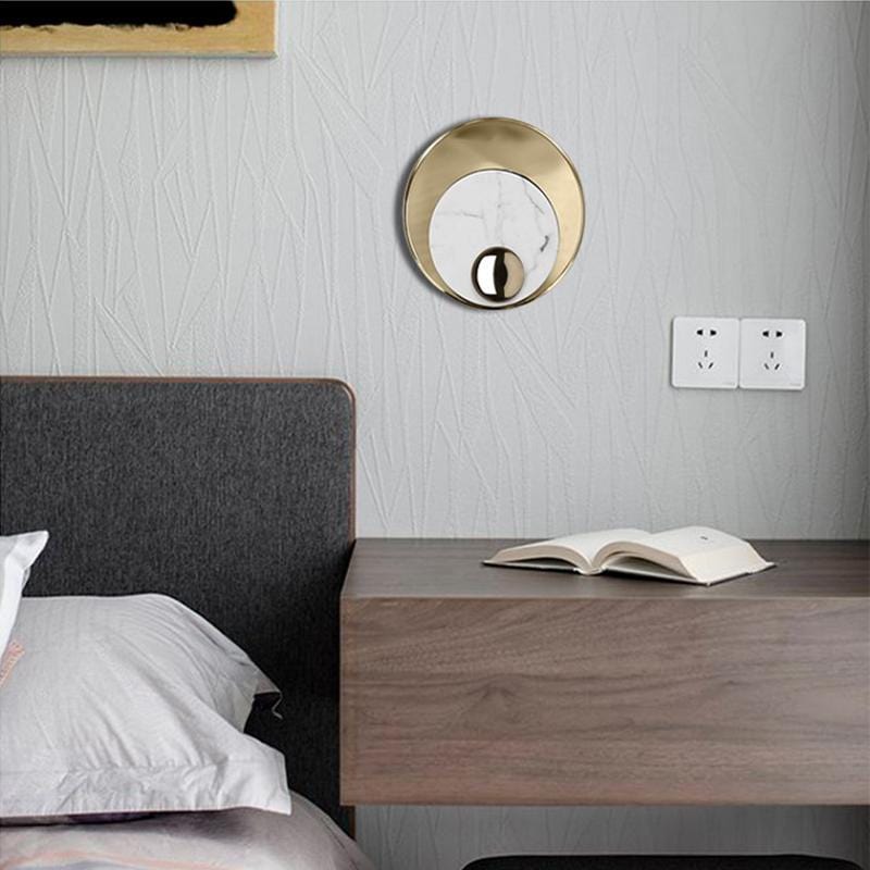 Gersemi | Iron and Marble Wall Lamp - Home Cartel ®