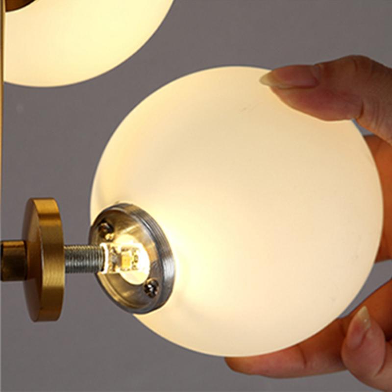 Synnove | Glass Sphere with Marble Base Floor Lamp - Home Cartel ®